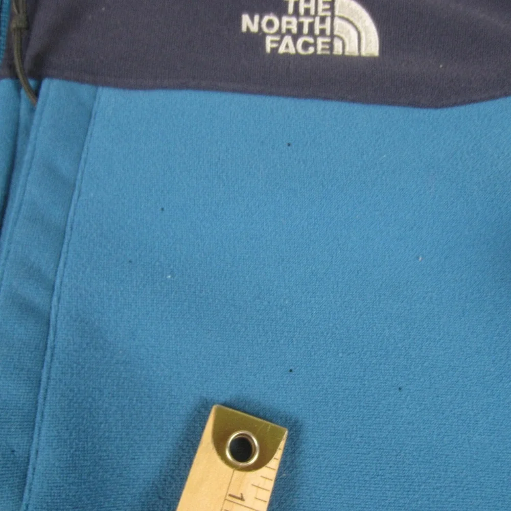 The North Face Jacket‎ Mens Large Blue Color Block Soft Shell Fleece Lined